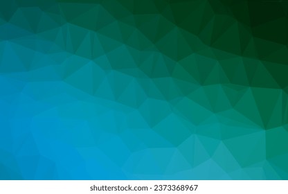 Light Blue, Green vector shining triangular template. Glitter abstract illustration with an elegant design. Template for your brand book.
