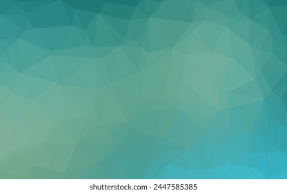 Azul claro, Vector verde brillante fondo triangular. Ilustración abstracta brillante con un diseño elegante. Patrón texturizado para el fondo.