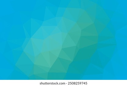 Light Blue, Green vector shining triangular pattern. A vague abstract illustration with gradient. Template for your brand book.