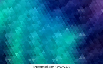 Light Blue, Green vector shining triangular template. Creative geometric illustration in Origami style with gradient. The best triangular design for your business.