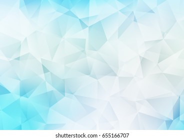 Light Blue, Green vector shining triangular background. A sample with polygonal shapes. The textured pattern can be used for background.