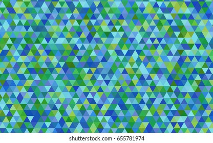 Light Blue, Green vector shining triangular background. Colorful abstract illustration with gradient. Brand-new style for your business design.