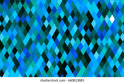 Light Blue, Green vector shining triangular pattern. Brand-new colored illustration in blurry style with gradient. Brand-new design for your business.