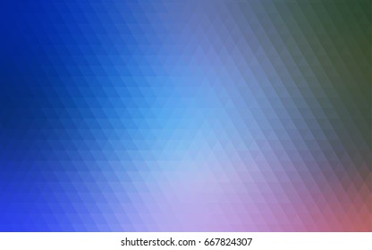 Light Blue, Green vector shining triangular background. Shining illustration, which consist of triangles. The completely new template can be used for your brand book.