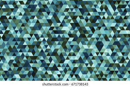 Light Blue, Green vector shining triangular template. Triangular geometric sample with gradient.  Triangular pattern for your business design.