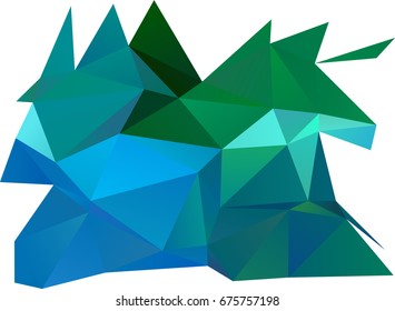 Light Blue, Green vector shining triangular background. A completely new color illustration in a vague style. Brand-new style for your business design.