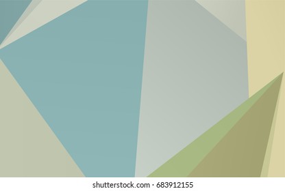 Light Blue, Green vector shining triangular background. A sample with polygonal shapes. The completely new template can be used for your brand book.