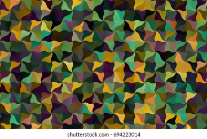 Light Blue, Green vector shining cranked pattern. A completely new color illustration in a vague style. Brand-new design for your business.