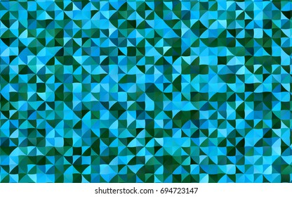 Light Blue, Green vector shining triangular template. A vague abstract illustration with gradient. A completely new design for your business.