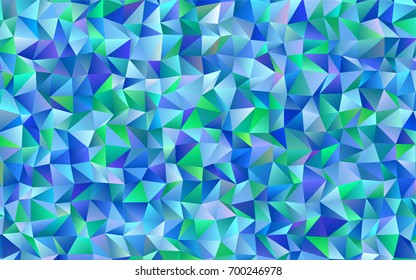Light Blue, Green vector shining triangular template. Modern geometrical abstract illustration with gradient. The textured pattern can be used for background.