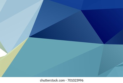 Light Blue, Green vector shining triangular background. A vague abstract illustration with gradient. The completely new template can be used for your brand book.