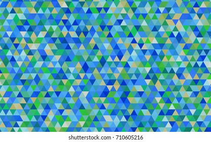 Light Blue, Green vector shining triangular background. Colorful abstract illustration with gradient. Brand-new design for your business.