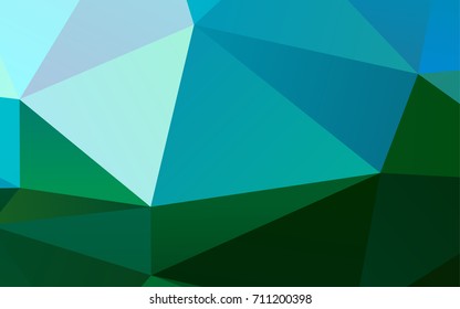Light Blue, Green vector shining triangular background. An elegant bright illustration with gradient. The polygonal design can be used for your web site.