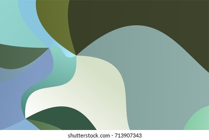 Light Blue, Green vector shining cranked background. Modern geometrical abstract illustration with gradient bandy lines. A completely new design for your business.