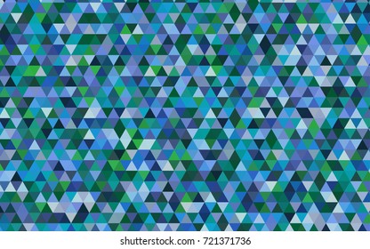 Light Blue, Green vector shining triangular background. A completely new color illustration in a vague style. Triangular pattern for your business design.