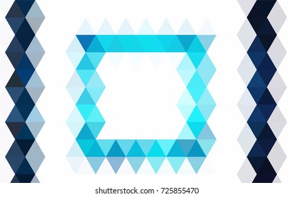 Light Blue, Green vector shining triangular background. Modern geometrical abstract illustration with gradient. The template can be used as a background for cell phones.
