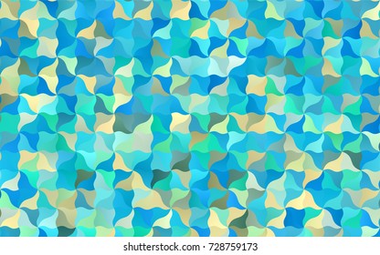 Light Blue, Green vector shining cranked background. A completely new color illustration in a vague style. Brand-new design for your business.