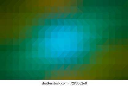 Light Blue, Green vector shining triangular background. An elegant bright illustration with gradient. The textured pattern can be used for background.
