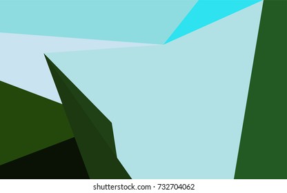 Light Blue, Green vector shining triangular background. Modern geometrical abstract illustration with gradient. The best triangular design for your business.