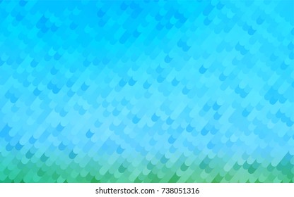Light Blue, Green vector shining cranked background. A vague circumflex abstract illustration with gradient. Brand-new style for your business design.