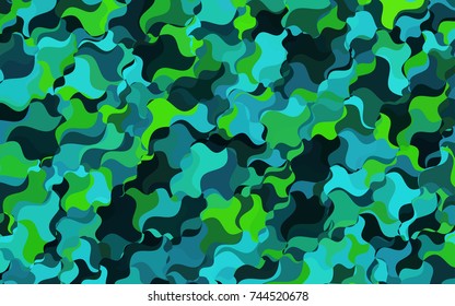 Light Blue, Green vector shining cranked background. Creative geometric illustration in Origami style with gradient. The pattern of blurred lines for your business design.