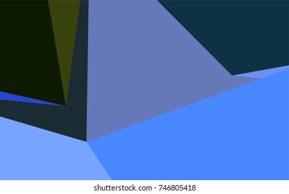 Light Blue, Green vector shining triangular background. A vague abstract illustration with gradient. The template can be used as a background for cell phones.