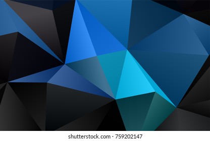 Light Blue, Green vector shining triangular template. A vague abstract illustration with gradient. A new texture for your design.
