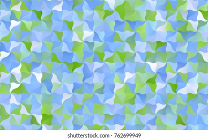 Light Blue, Green vector shining cranked pattern. Colorful illustration in abstract cranked style with gradient. A completely new template for your business design.