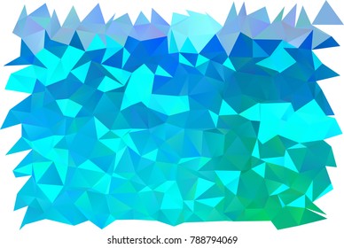 Light Blue, Green vector shining triangular pattern. A sample with polygonal shapes. A completely new design for your business.