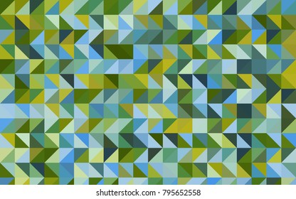 Light Blue, Green vector shining triangular template. An elegant bright illustration with gradient. The polygonal design can be used for your web site.