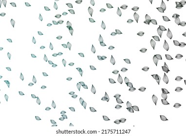 Light Blue, Green vector sketch template. An elegant bright illustration with leaves in Natural style. Pattern for wallpapers and coloring books.