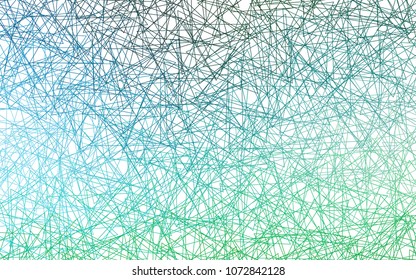 Light Blue, Green vector of small triangles on white background. Illustration of abstract texture of triangles. Pattern design for banner, poster, cover.