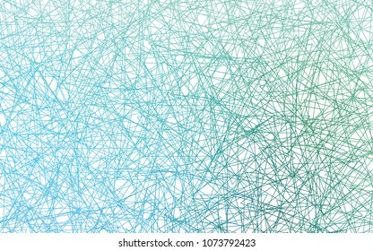 Light Blue, Green vector of small triangles on white background. Illustration of abstract texture of triangles. Pattern design for banner, poster, cover.