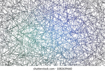 Light Blue, Green vector of small triangles on white background. Illustration of abstract texture of triangles. Pattern design for banner, poster, cover.