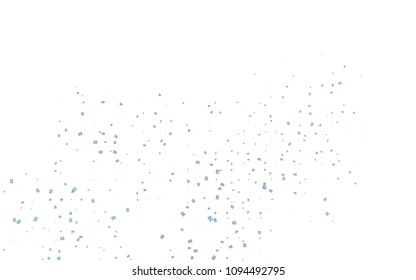 Light Blue, Green vector of small triangles on white background. Illustration of abstract texture of triangles. Pattern design for banner, poster, cover.