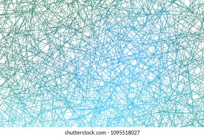 Light Blue, Green vector of small triangles on white background. Illustration of abstract texture of triangles. Pattern design for banner, poster, cover.