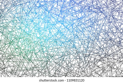 Light Blue, Green vector of small triangles on white background. Illustration of abstract texture of triangles. Pattern design for banner, poster, cover.