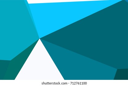 Light Blue, Green vector of small triangles on white background. Illustration of abstract texture of triangles. Pattern design for banner, poster, cover.