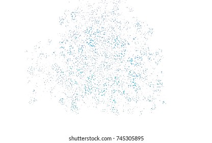 Light Blue, Green vector of small triangles on white background. Illustration of abstract texture of triangles. Pattern design for banner, poster, cover.