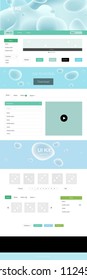 Light Blue, Green vector style guide with bent lines. Colorful abstract illustration with gradient lines. Simple colorful design for websites.