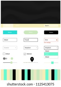 Light Blue, Green vector style guide with bent lines. Creative illustration in halftone marble style with gradient. Beautiful layout for websites, landing pages.