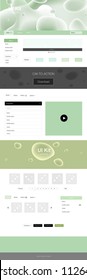 Light Blue, Green vector style guide with bent lines. Creative illustration in halftone marble style with gradient. This template you can use for websites.