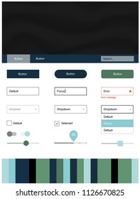 Light Blue, Green vector style guide with bent lines. Colorful illustration in abstract memphis style with gradient. This template you can use for landing pages.