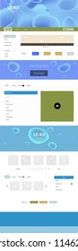Light Blue, Green vector style guide with bent lines. Modern gradient abstract illustration with bandy lines. Beautiful layout for websites, landing pages.