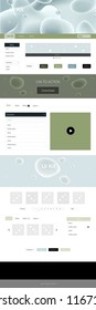 Light Blue, Green vector style guide with bent lines. Colorful abstract illustration with gradient lines. This sample is for your landing page.