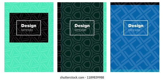 Light Blue, Green vector style guide for notepads. Blurred decorative design in abstract style with textbox. Pattern for leaflets, booklets.