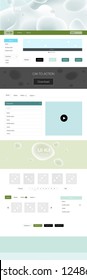 Light Blue, Green vector style guide with bent lines. Colorful abstract illustration with gradient lines. This template you can use for landing pages.