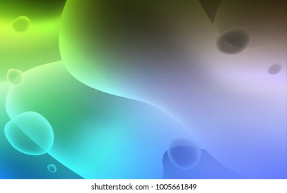 Light Blue, Green vector template with bent lines. A completely new color illustration in memphis style. A completely new template for your business design.