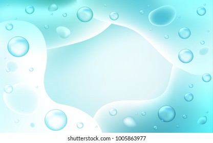 Light Blue, Green vector template with abstract circles. Geometric illustration in memphis style with gradient.  The best blurred design for your business.