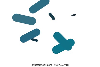 Light Blue, Green vector template with repeated sticks. Shining colored illustration with rounded stripes. Best design for your ad, poster, banner.